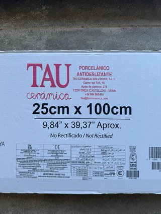 TAU Porcelánico Forever Haya 25x100 Antideslizante