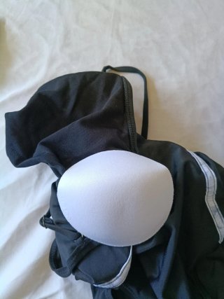 Bañador negro niña con detalles