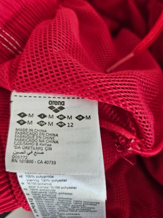 Costume Arena Uomo Rosso, con cartellino
