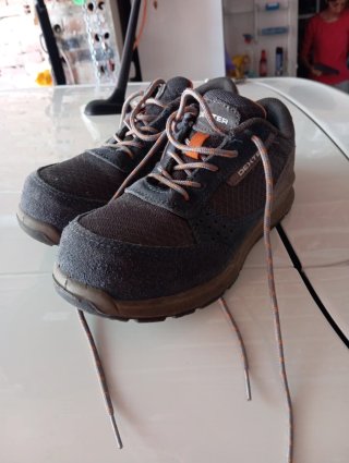 Zapatos de seguridad Dexter grises y naranjas