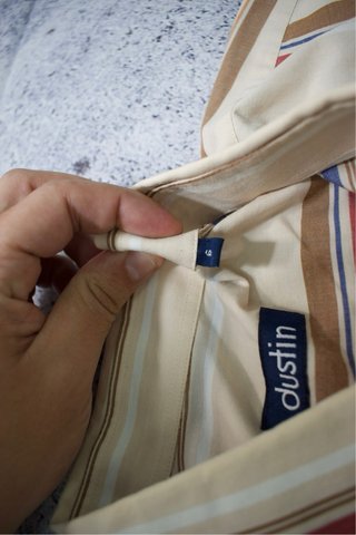 Camisa Manga Corta Rayas Vintage Dustin