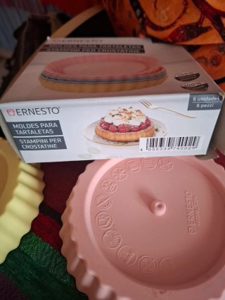 Moldes Tartaletas Ernesto Silicona Colores Set 6