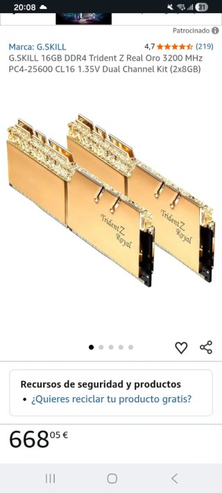 Ram 64gb G.Skill Trident Z Royal Extreme DDR4