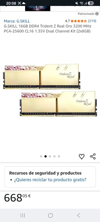 Ram 64gb G.Skill Trident Z Royal Extreme DDR4