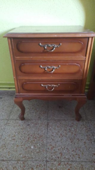 Conjunto Mesitas Noche Antiguas (vintage) Madera
