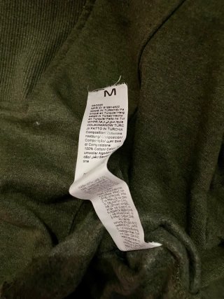 Sudadera Corta Media Cremallera Verde