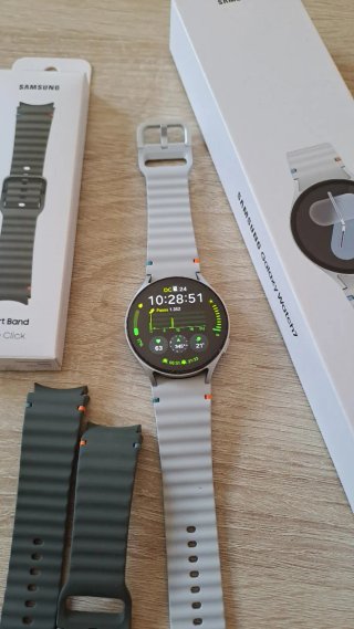 Samsung Galaxy Watch7 44mm Plata y Correa Verde