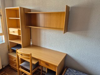 Conjunto dormitorio juvenil madera con colchón