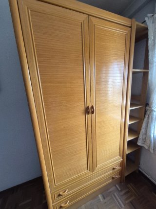 Conjunto dormitorio juvenil madera con colchón
