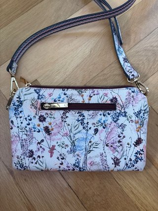Bolso de hombro estampado floral