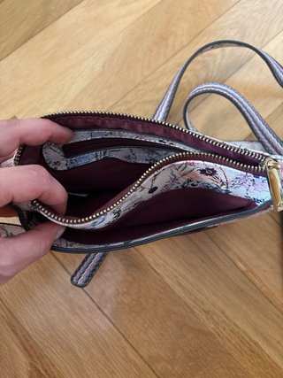 Bolso de hombro estampado floral