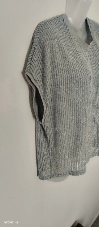 T-shirt donna grigia taglia unica