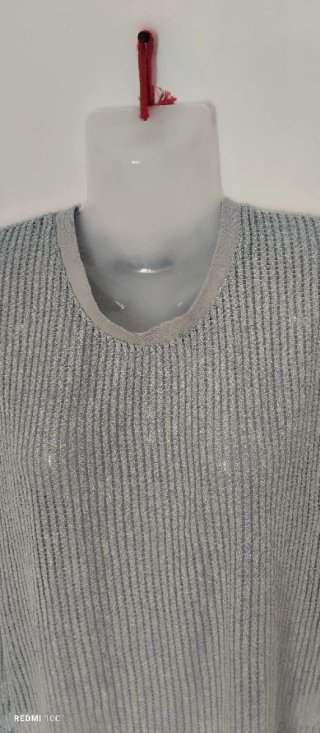 T-shirt donna grigia taglia unica