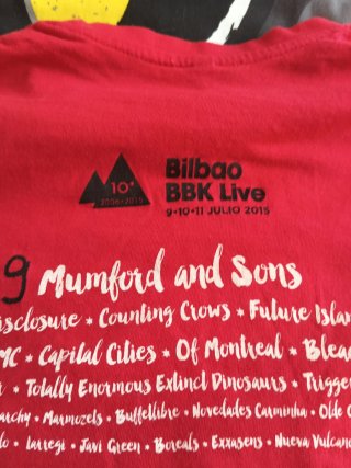 Camiseta BBK Live 2015 Talla S