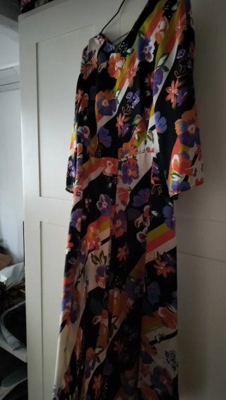 Abito lungo Zara fantasia floreale