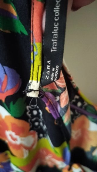 Abito lungo Zara fantasia floreale