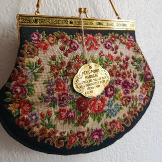Bolso vintage Pekín bordado floral
