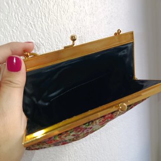 Bolso vintage Pekín bordado floral