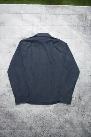 Camisa Hollister Slim Fit Azul de Manga Larga