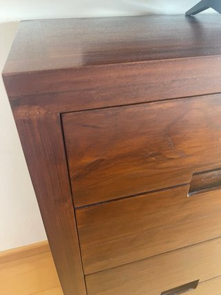 Cómoda Teka Madera Maciza Banak Importa