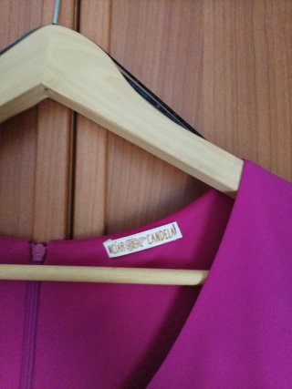 Vestido fiesta fucsia talla 40,usado horas