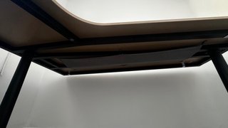 Escritorio regulable en altura madera y metal