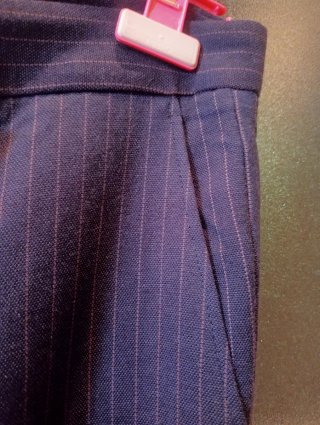 Pantalón LEFTMAN Raya Diplomática Negro