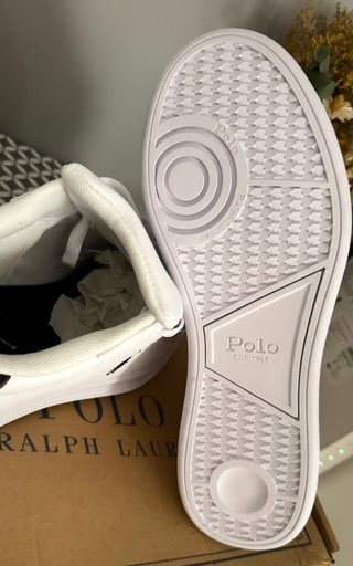 Zapatillas Polo Ralph Lauren Blancas y Negras (43)