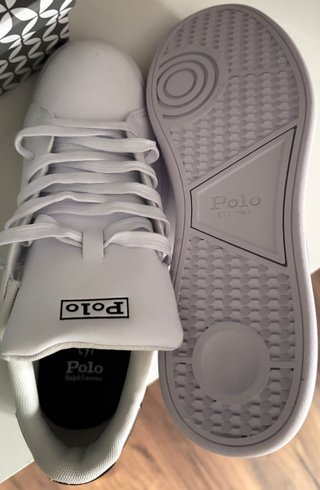 Zapatillas Polo Ralph Lauren Blancas y Negras (43)
