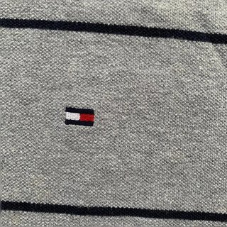 Polo Tommy Hilfiger gris rayas hombre XXL original