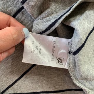 Polo Tommy Hilfiger gris rayas hombre XXL original