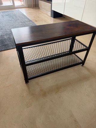 Zapatero vintage madera y metal