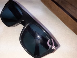 Estuche Gafas Tom Ford Terciopelo Marrón