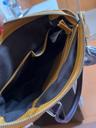 Bolso Parfois amarillo y marrón