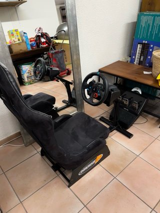 Simulador Logitech G29 y asiento Playseat