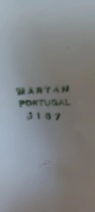 Paragüero Cerámica Portuguesa Blanco y Rosa