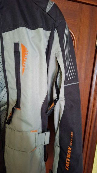 Chaqueta Moto Fastway Negra y Gris talla S