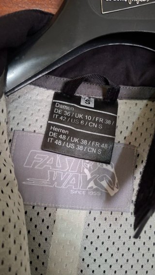 Chaqueta Moto Fastway Negra y Gris talla S