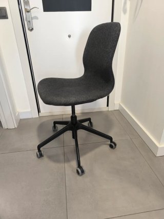 Silla de oficina gris Maison du Monde