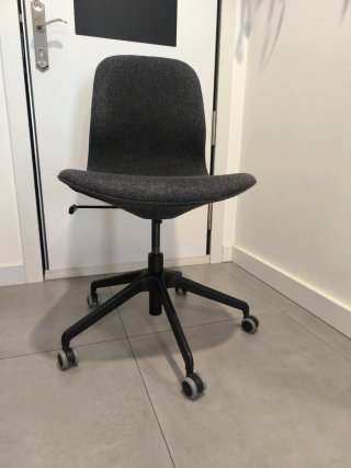 Silla de oficina gris Maison du Monde