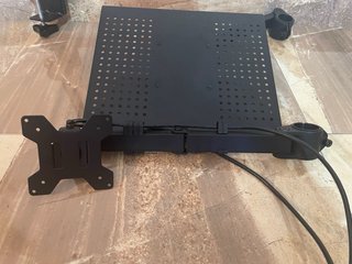 Soporte Monitor + Bandeja Portátil Negro