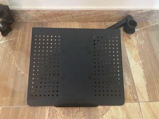 Soporte Monitor + Bandeja Portátil Negro