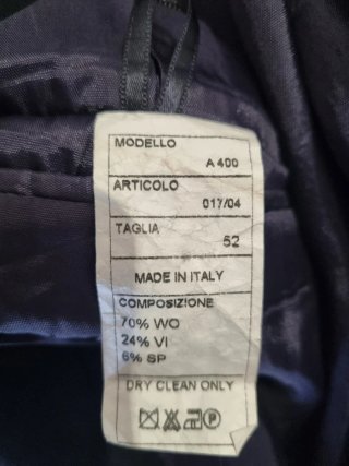 Giacca uomo sartoria blu