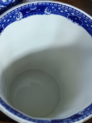 Jarra Ringtons Porcelana Inglesa Azul y Blanca