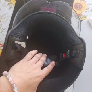Casco Moto R.EVOLUTION Negro y Rosa Talla XL