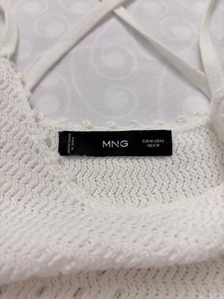Vestido blanco Mango Talla M