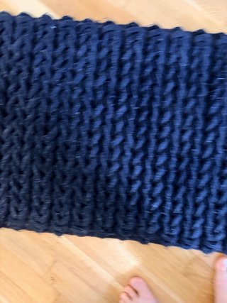 Moquette nere in tessuto per camera da letto