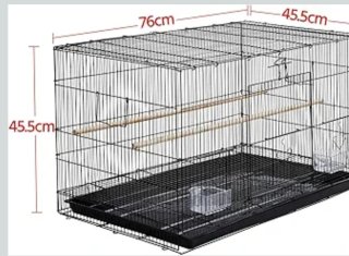 Jaula grande para pájaros plegable
