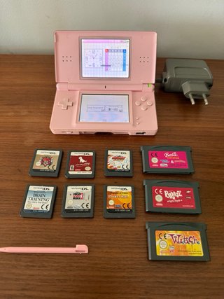 Nintendo DS Lite Rosa + Juegos