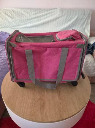 Transportín para Perro Rosa
